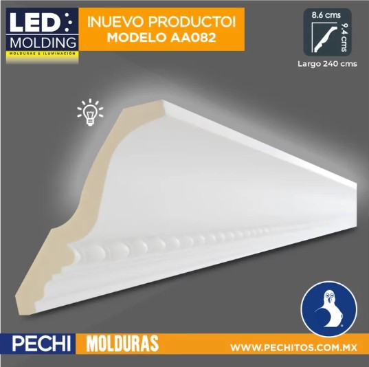 molduras de unicel led AA082