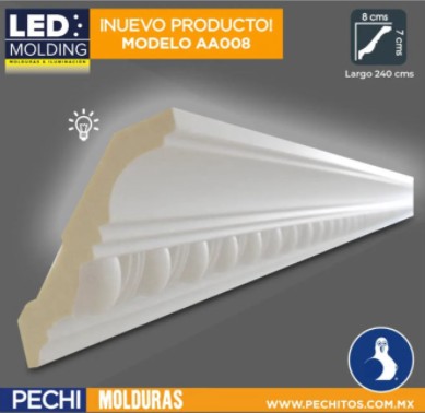 molduras led AA008 - molduras para pared