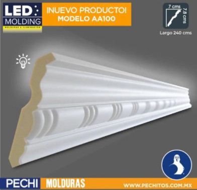 molduras led AA100 - molduras para pared